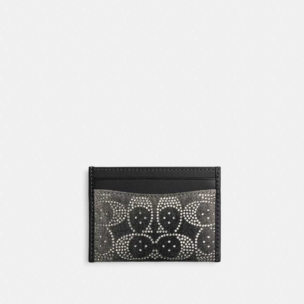 Coach Essential Card Case With Crystal Signature - Preorder