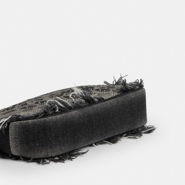 Coach Plaza Bag In Regenerative Cotton Denim With Loved Crystal Signature - Preorder
