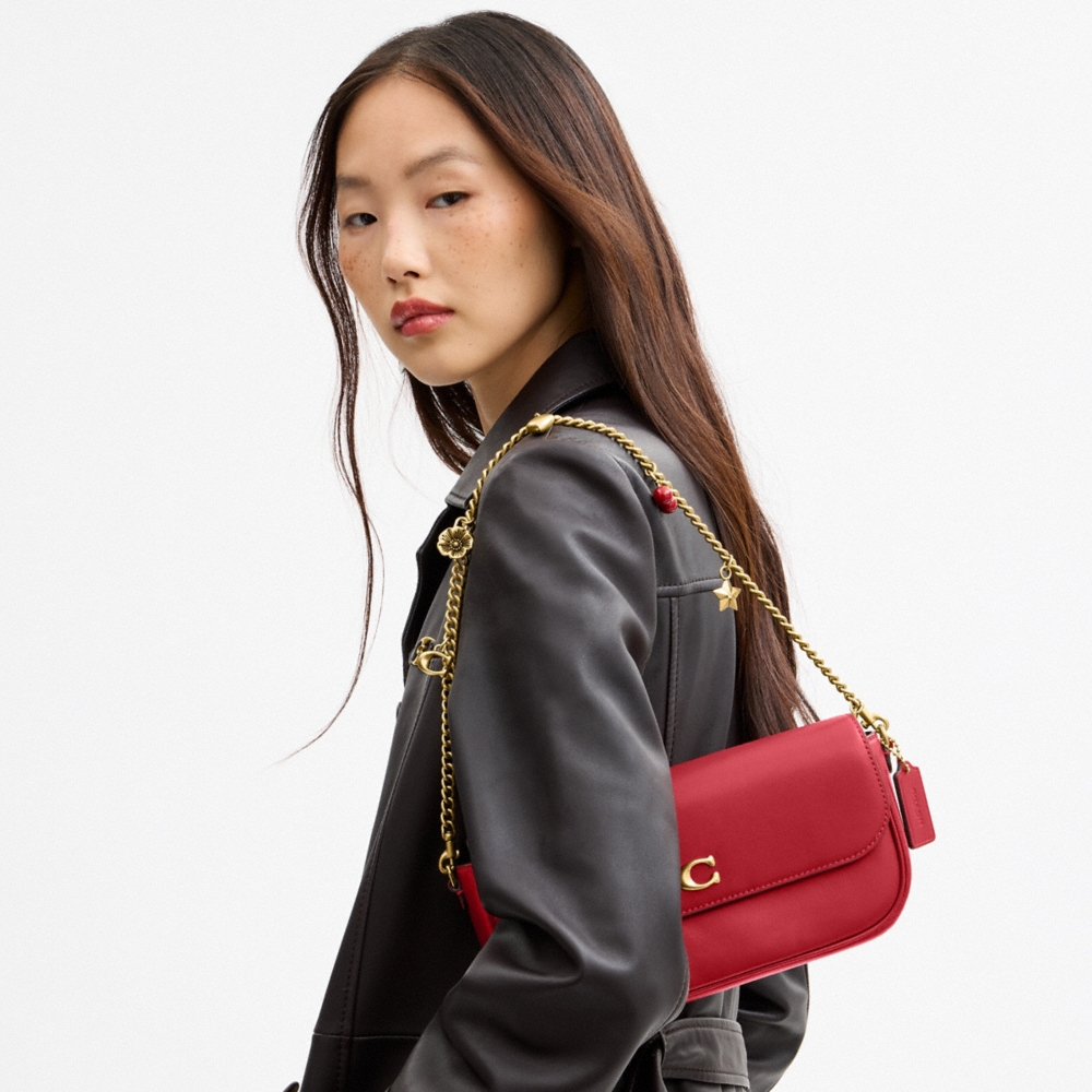 Coach Brook Flap Chain Bag With Charm Chain Strap - Preorder