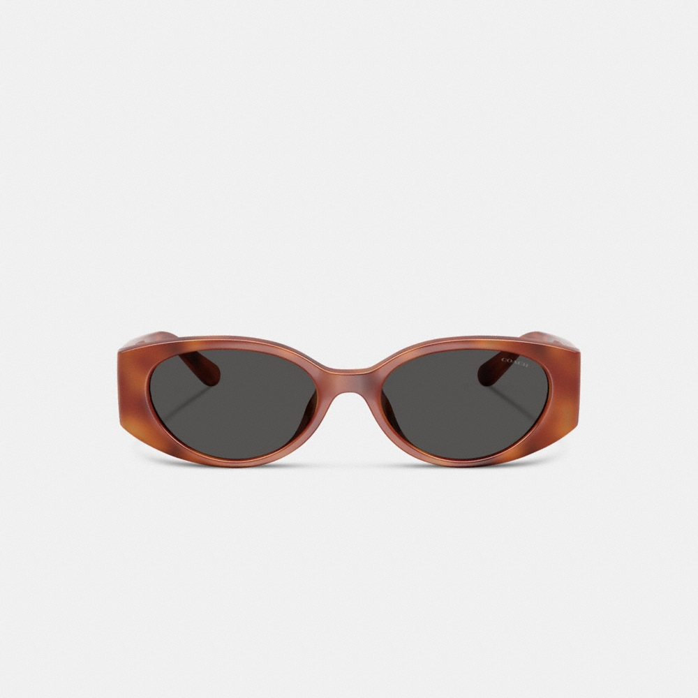 Coach Maxi Sculpted C Narrow Round Sunglasses - Preorder