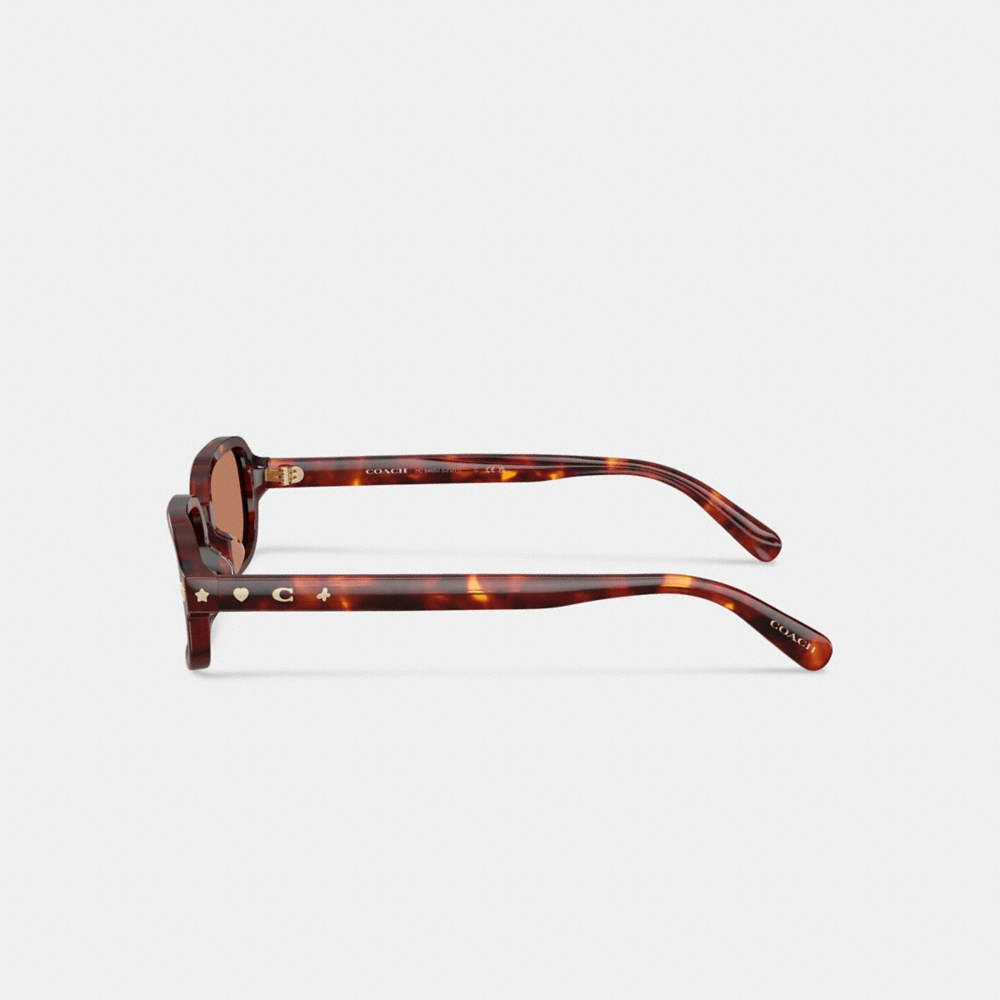 Coach Charms Narrow Rectangle Sunglasses - Preorder - Image 11