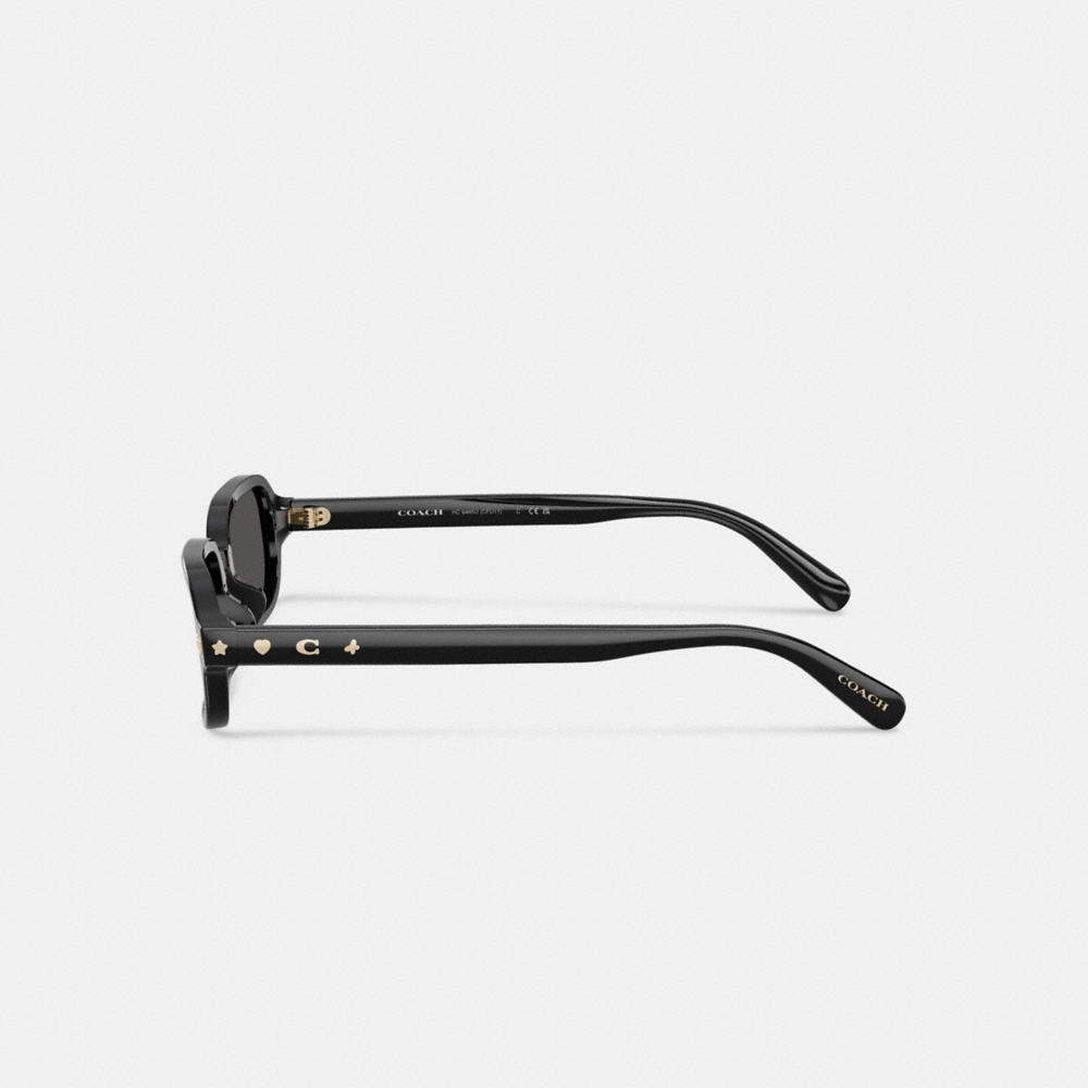 Coach Charms Narrow Rectangle Sunglasses - Preorder - Image 5