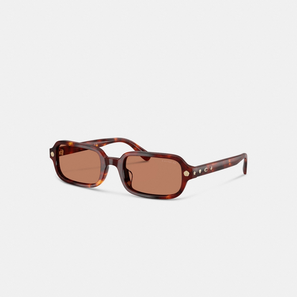 Coach Charms Narrow Rectangle Sunglasses - Preorder - Image 3