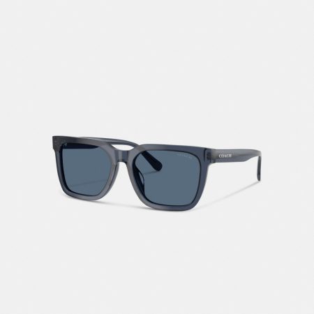 Coach Square Sunglasses - Preorder — Transparent Blue