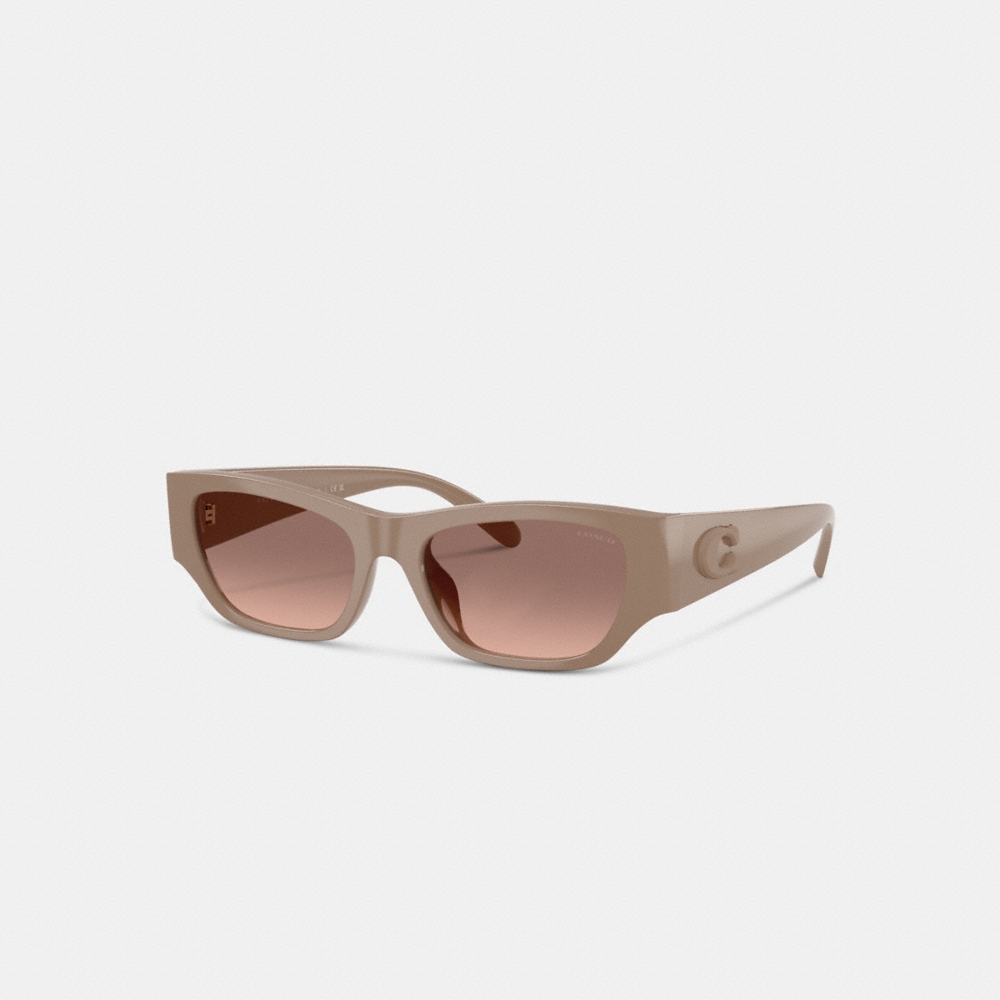 Coach Beveled C Narrow Cat Eye Sunglasses - Preorder