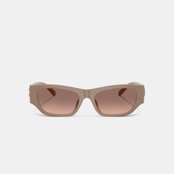 Coach Beveled C Narrow Cat Eye Sunglasses - Preorder