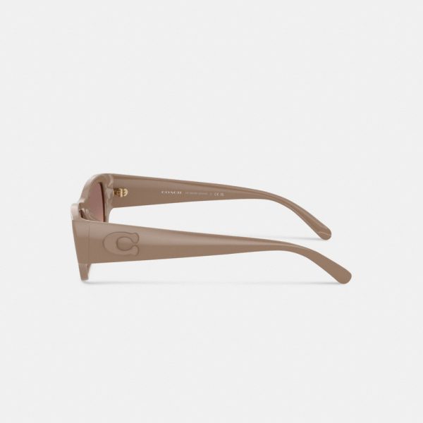 Coach Beveled C Narrow Cat Eye Sunglasses - Preorder