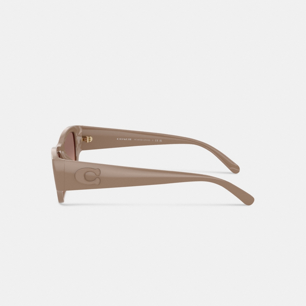 Coach Beveled C Narrow Cat Eye Sunglasses - Preorder