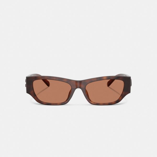 Coach Beveled C Narrow Cat Eye Sunglasses - Preorder