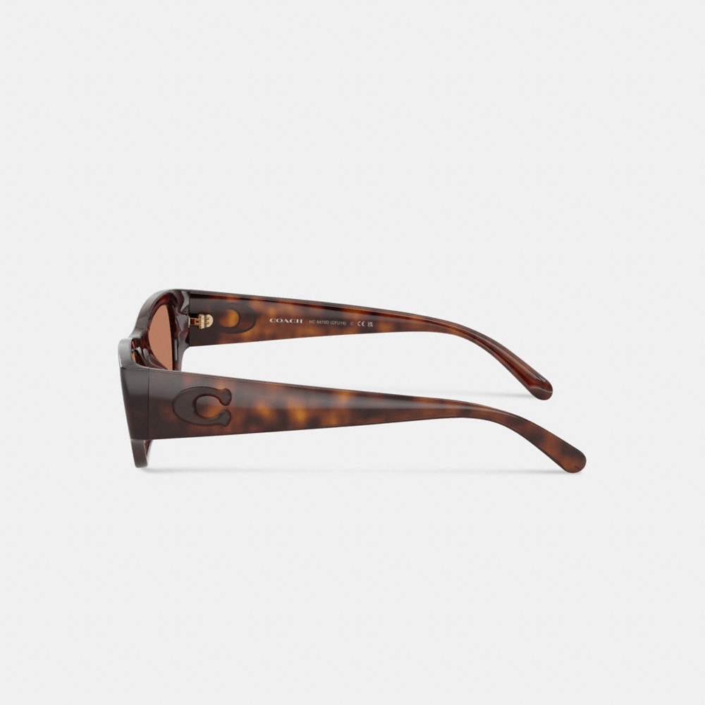 Coach Beveled C Narrow Cat Eye Sunglasses - Preorder