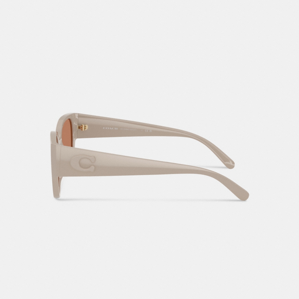 Coach Beveled C Square Sunglasses - Preorder