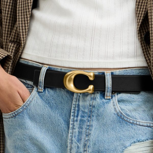 Coach Sculpted C Buckle Reversible Belt, 32MM - Preorder