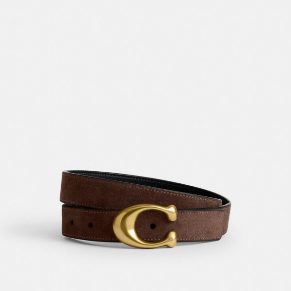 Coach Outlet Sculpted C Buckle Reversible Belt, 25MM - Preorder