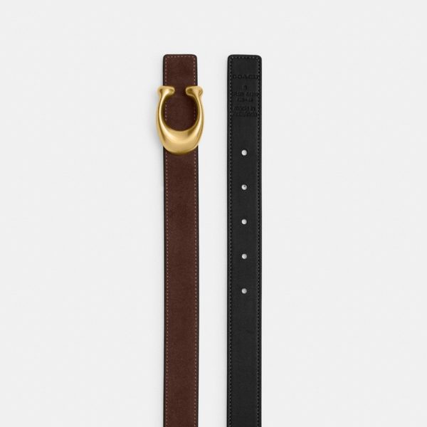 Coach Outlet Sculpted C Buckle Reversible Belt, 25MM - Preorder