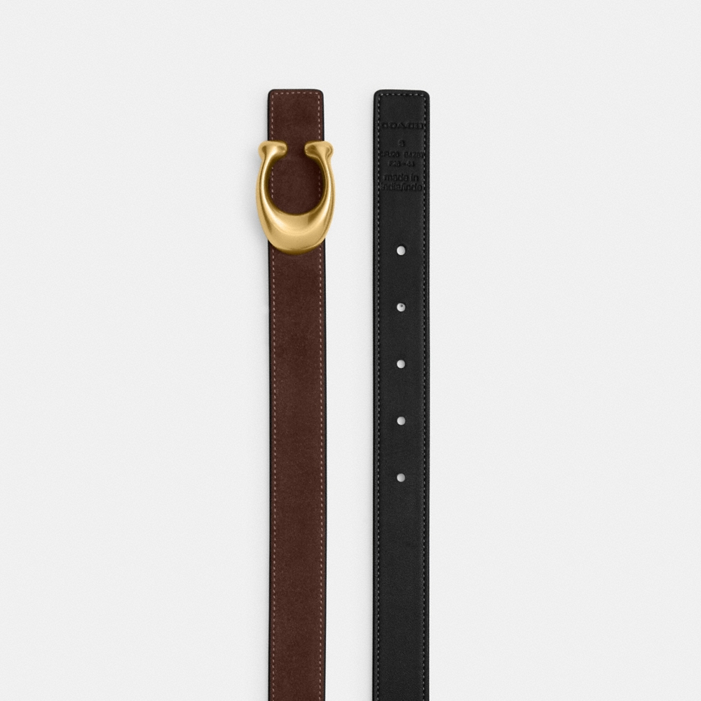 Coach Outlet Sculpted C Buckle Reversible Belt, 25MM - Preorder