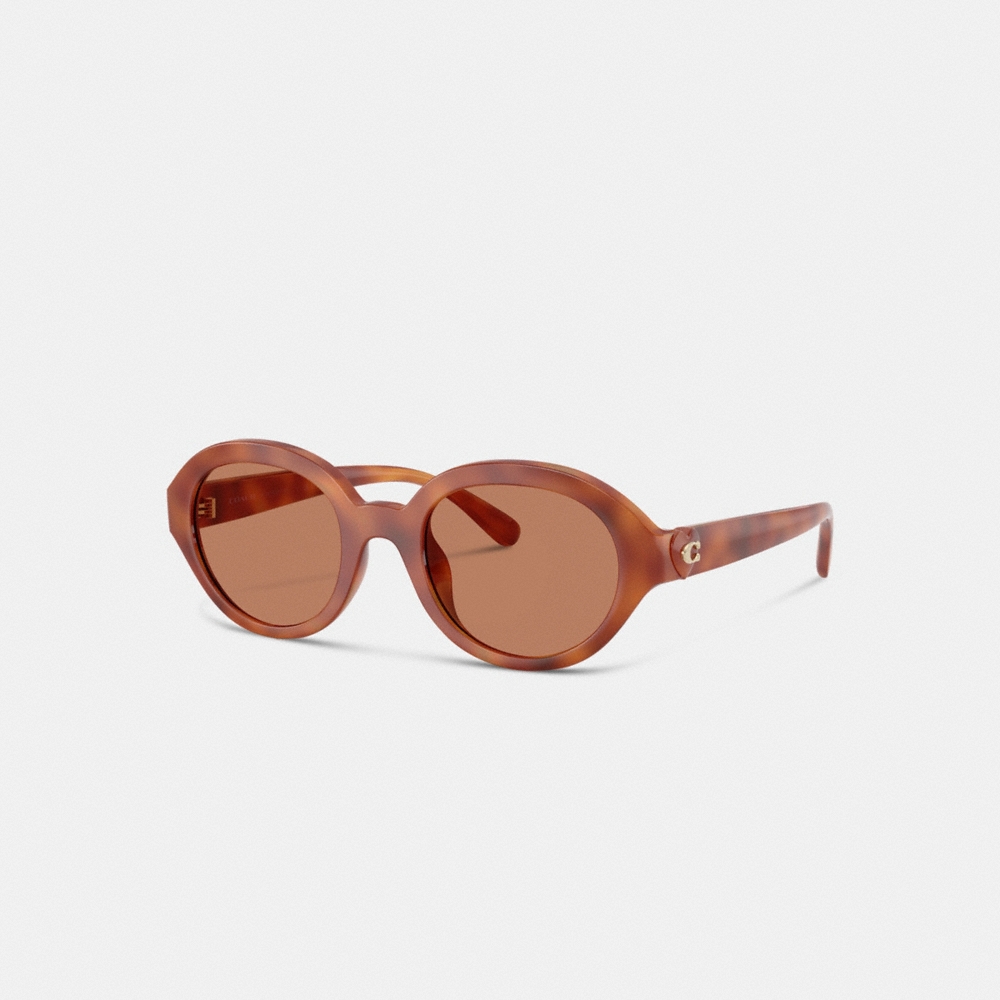 Coach Outlet C Heart Round Sunglasses - Preorder
