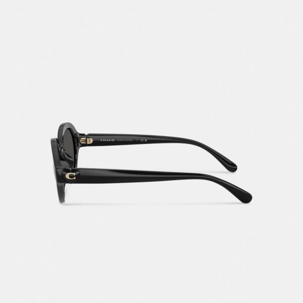 Coach Outlet C Heart Round Sunglasses - Preorder