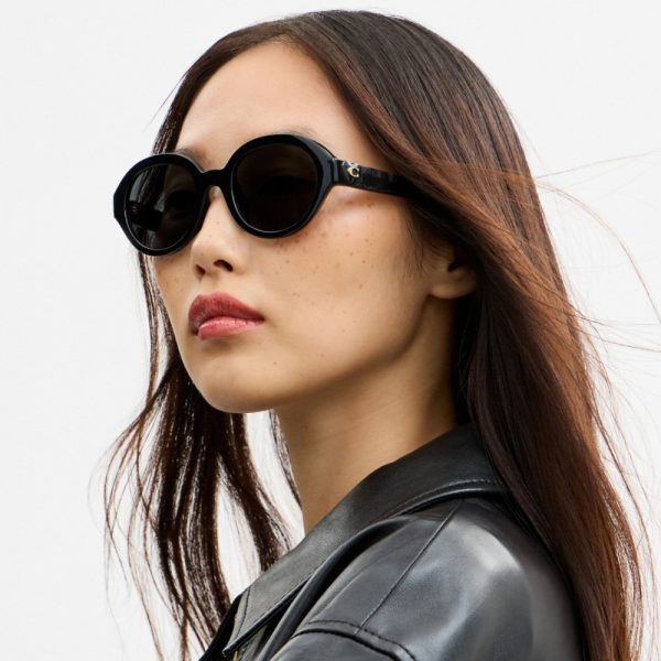 Coach Outlet C Heart Round Sunglasses - Preorder