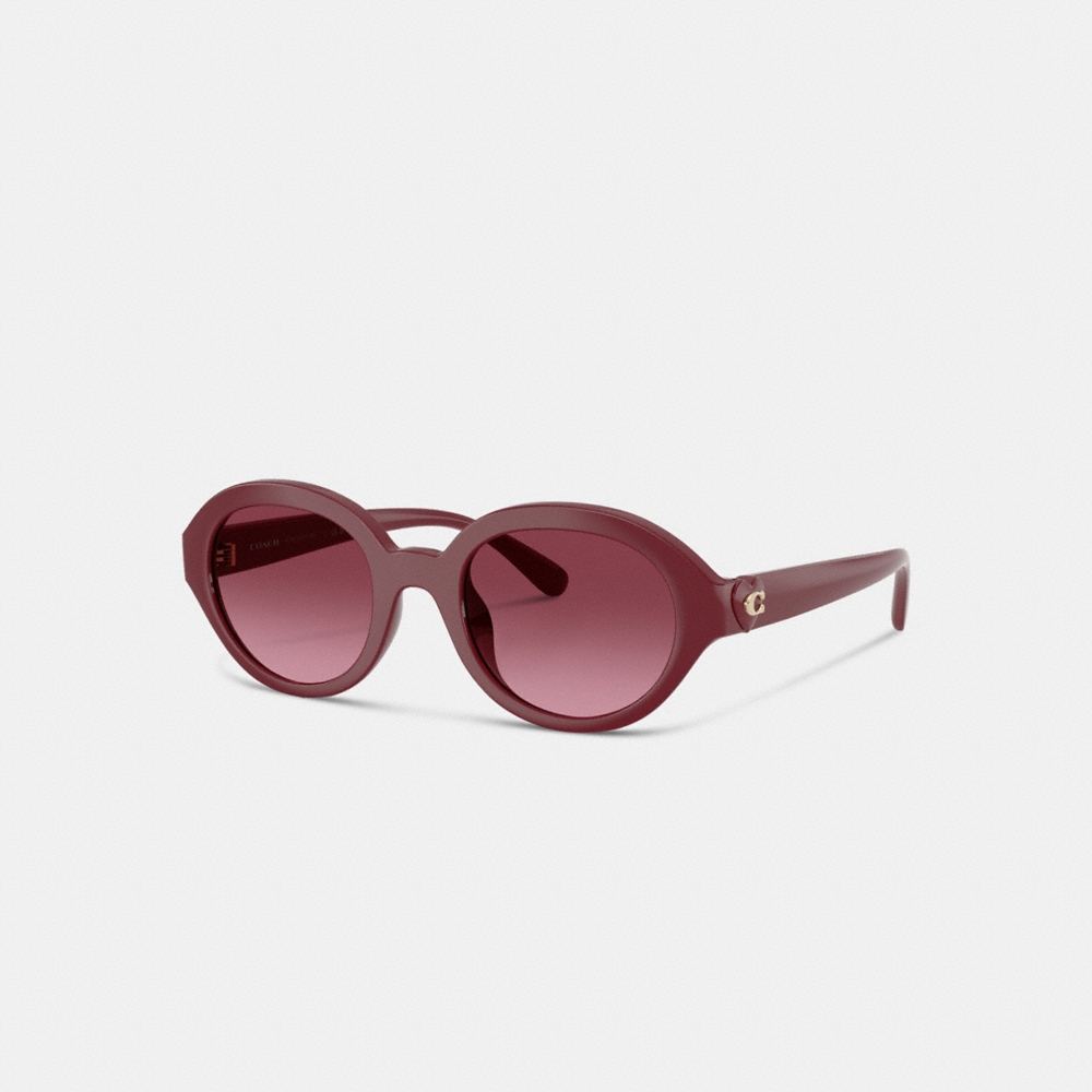 Coach Outlet C Heart Round Sunglasses - Preorder