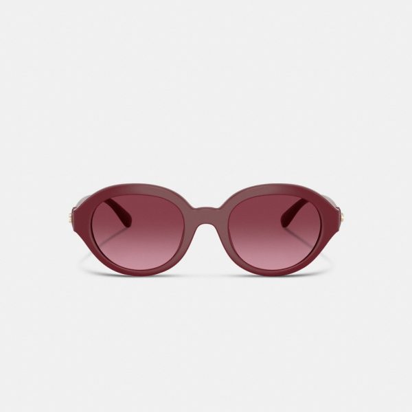 Coach Outlet C Heart Round Sunglasses - Preorder