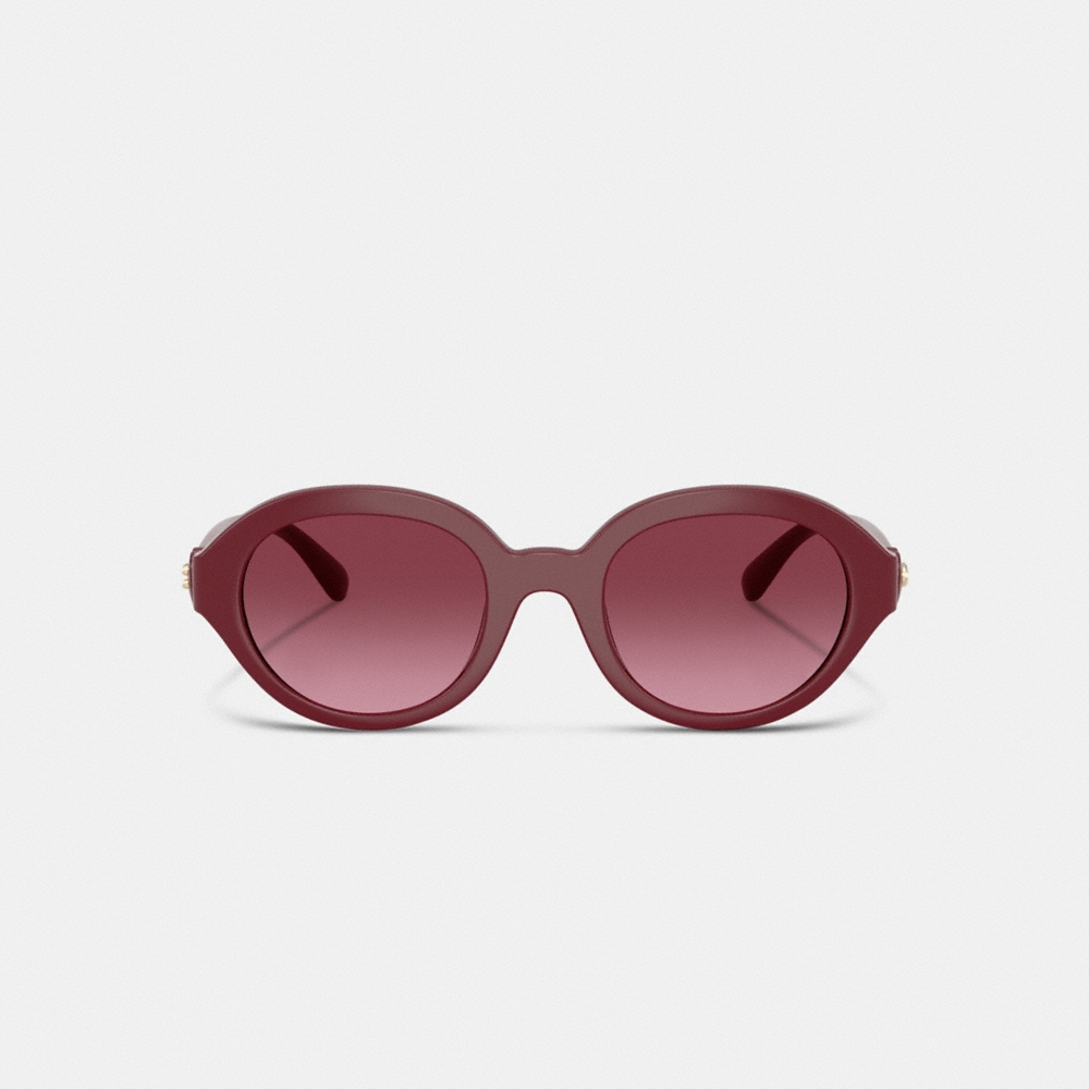 Coach Outlet C Heart Round Sunglasses - Preorder