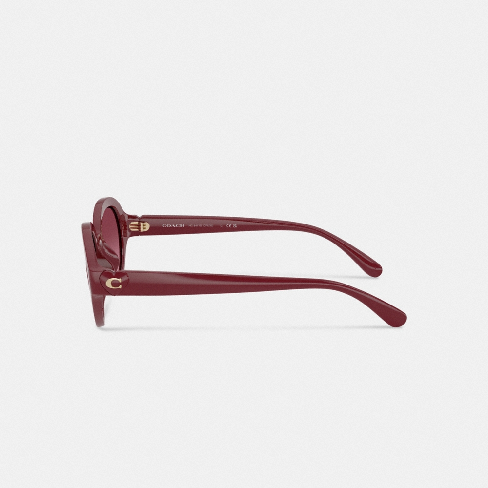 Coach Outlet C Heart Round Sunglasses - Preorder