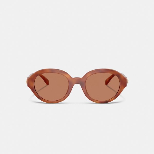 Coach Outlet C Heart Round Sunglasses - Preorder