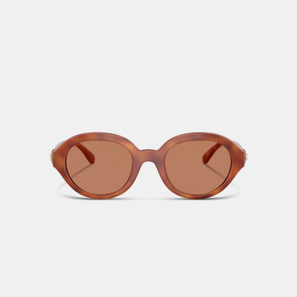 Coach Outlet C Heart Round Sunglasses - Preorder