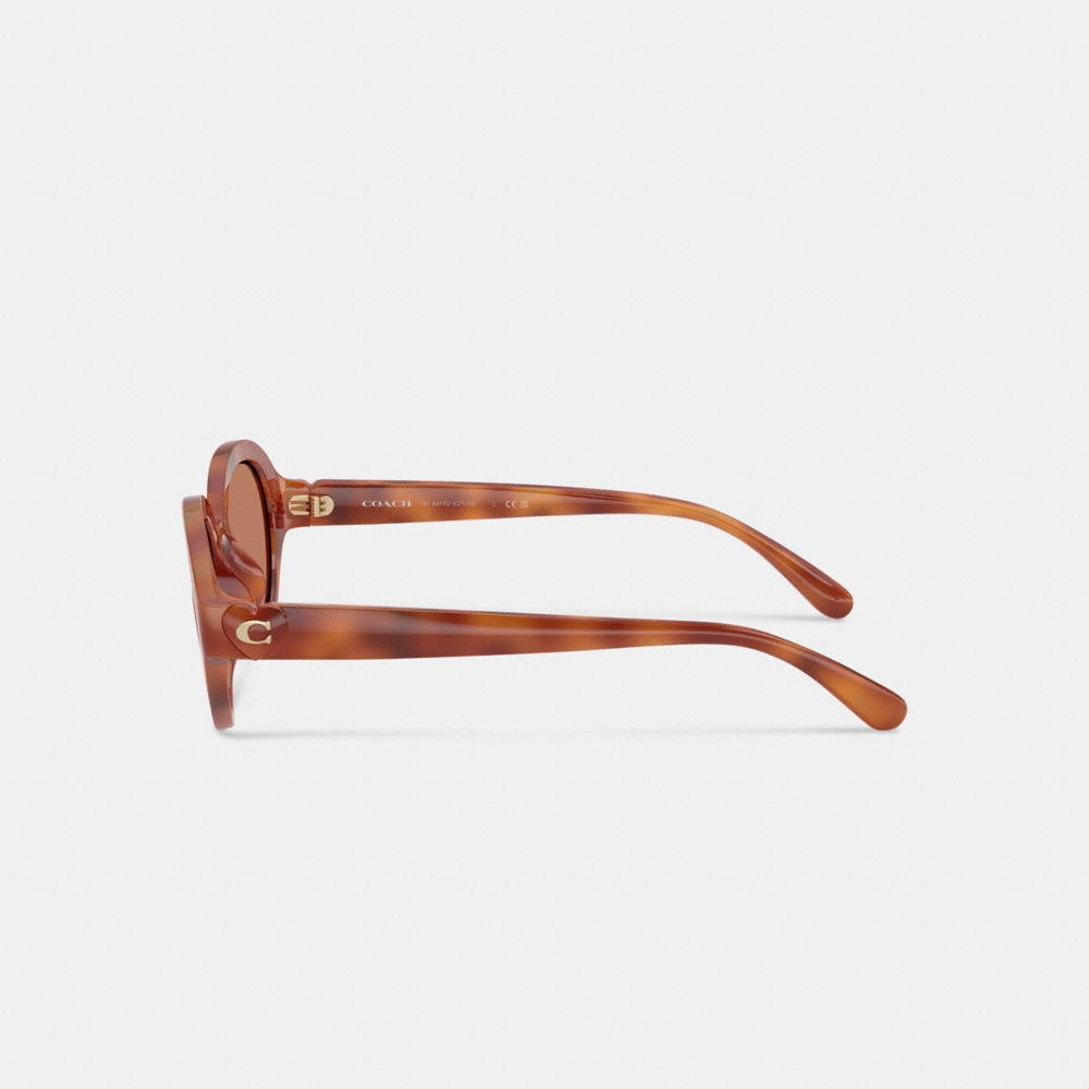 Coach Outlet C Heart Round Sunglasses - Preorder