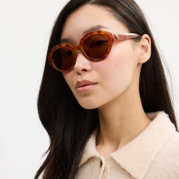 Coach Outlet C Heart Round Sunglasses - Preorder