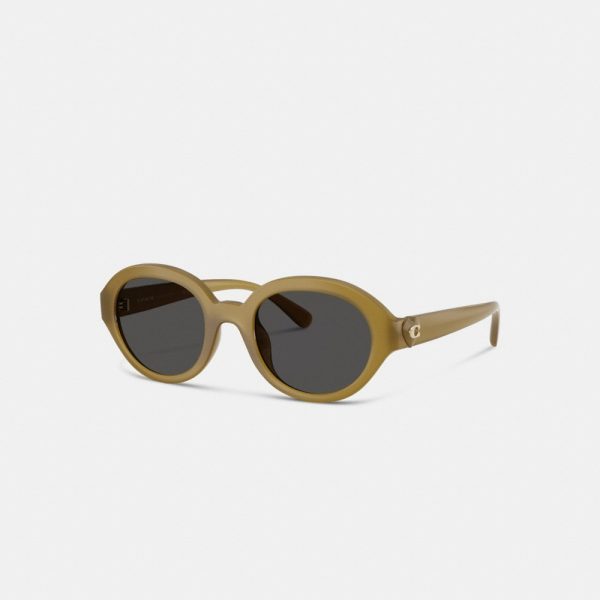 Coach Outlet C Heart Round Sunglasses - Preorder