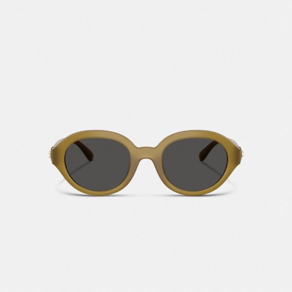 Coach Outlet C Heart Round Sunglasses - Preorder