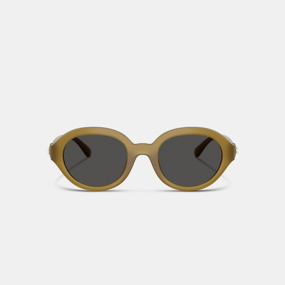 Coach Outlet C Heart Round Sunglasses - Preorder