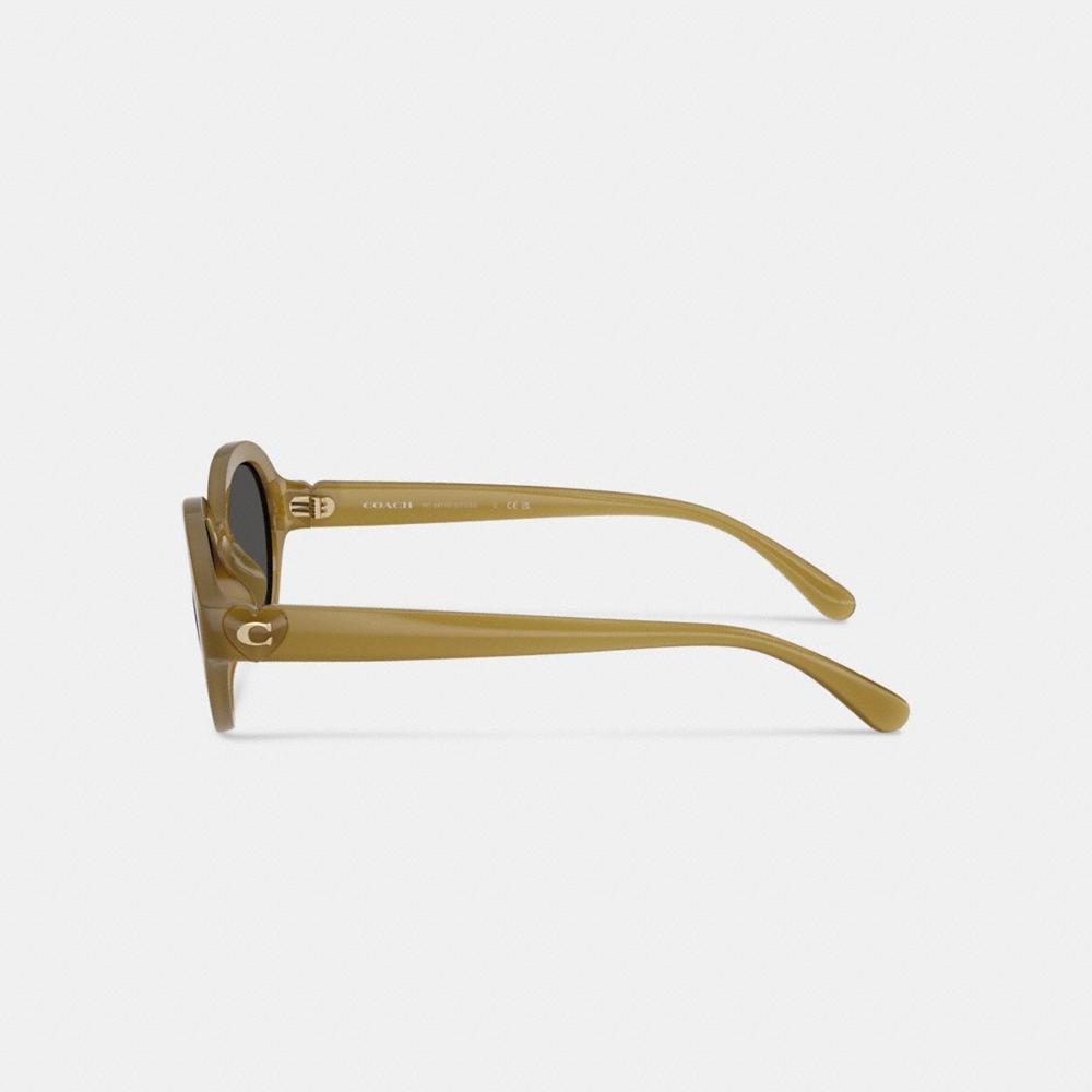 Coach Outlet C Heart Round Sunglasses - Preorder