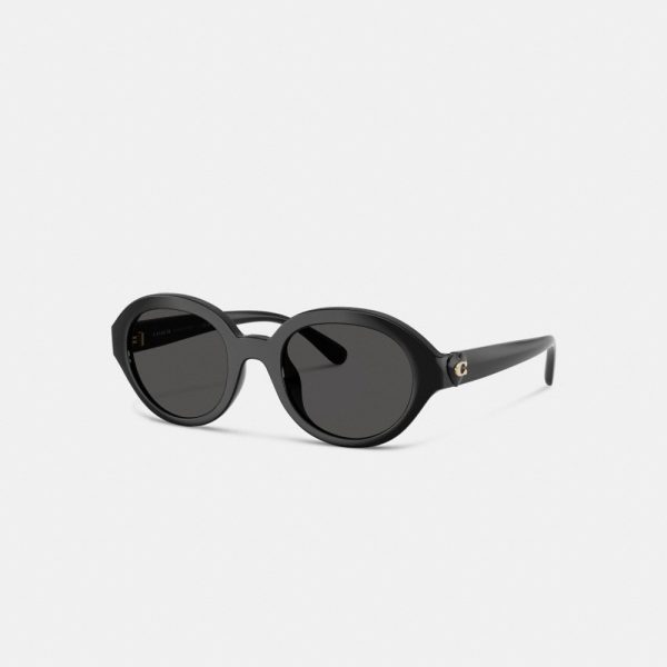 Coach Outlet C Heart Round Sunglasses - Preorder