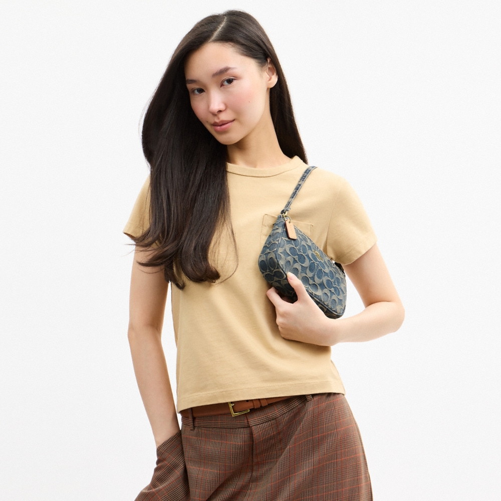 Coach Outlet Nolita 19 In Signature Regenerative Cotton Denim - Preorder
