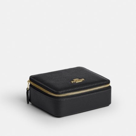 Coach Outlet Large Jewelry Box - Preorder — Brass/Black