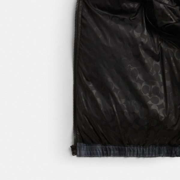 Coach Printed Plaid Puffer Jacket - Preorder