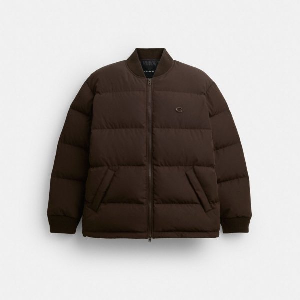 Coach Mid Length Puffer Jacket With Rib - Preorder