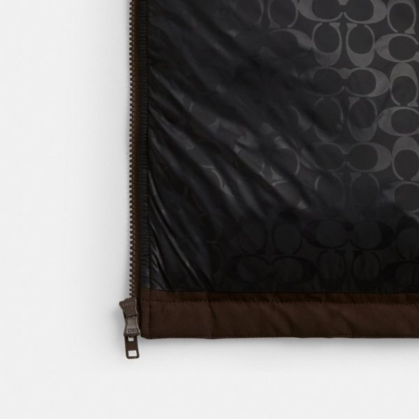 Coach Mid Length Puffer Jacket With Rib - Preorder