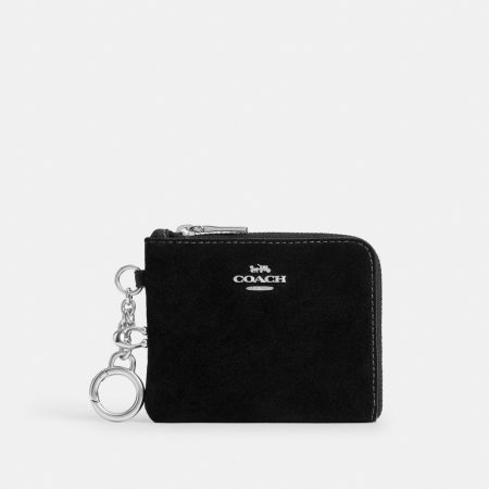 Coach Outlet Small Corner Zip Wallet - Preorder — Silver/Black