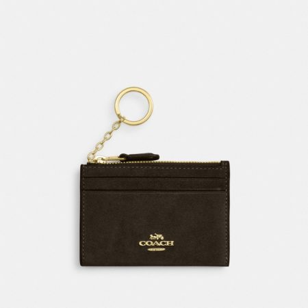 Coach Outlet Mini Skinny ID Case - Preorder — Brass/Ebony