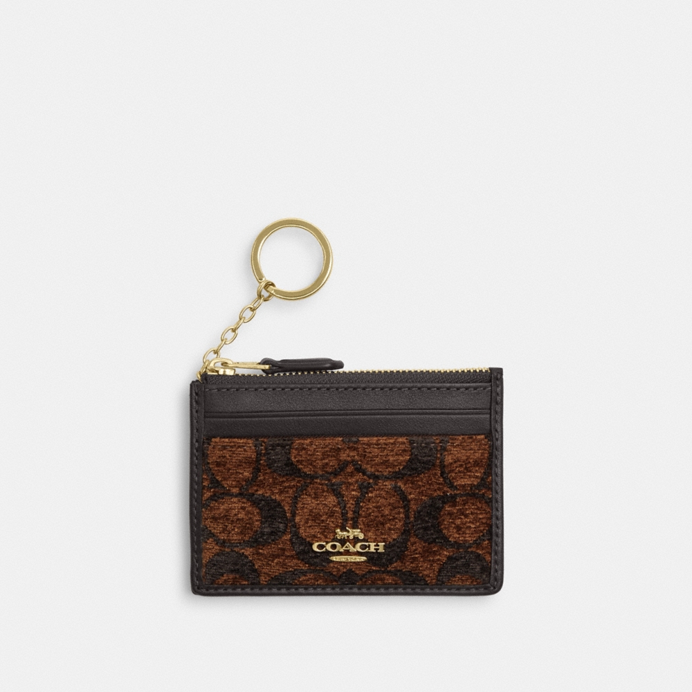 Coach Outlet Mini Skinny Id Case In Signature Chenille - Preorder