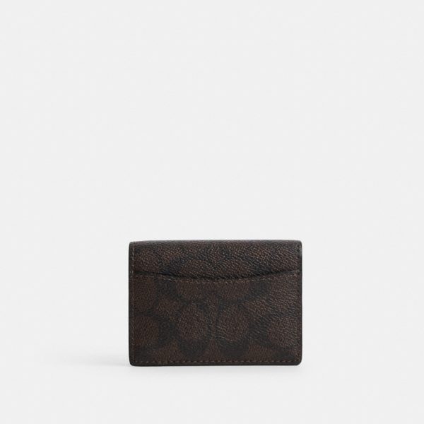 Coach Outlet Card Case With Charms In Signature Canvas - Preorder