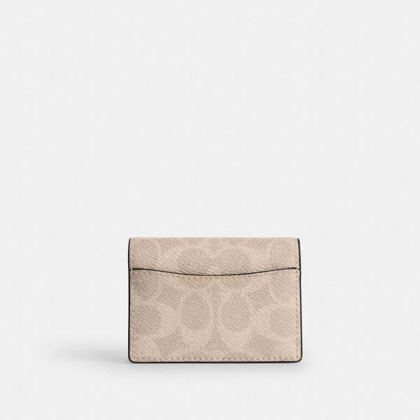 Coach Outlet Card Case With Charms In Signature Canvas - Preorder