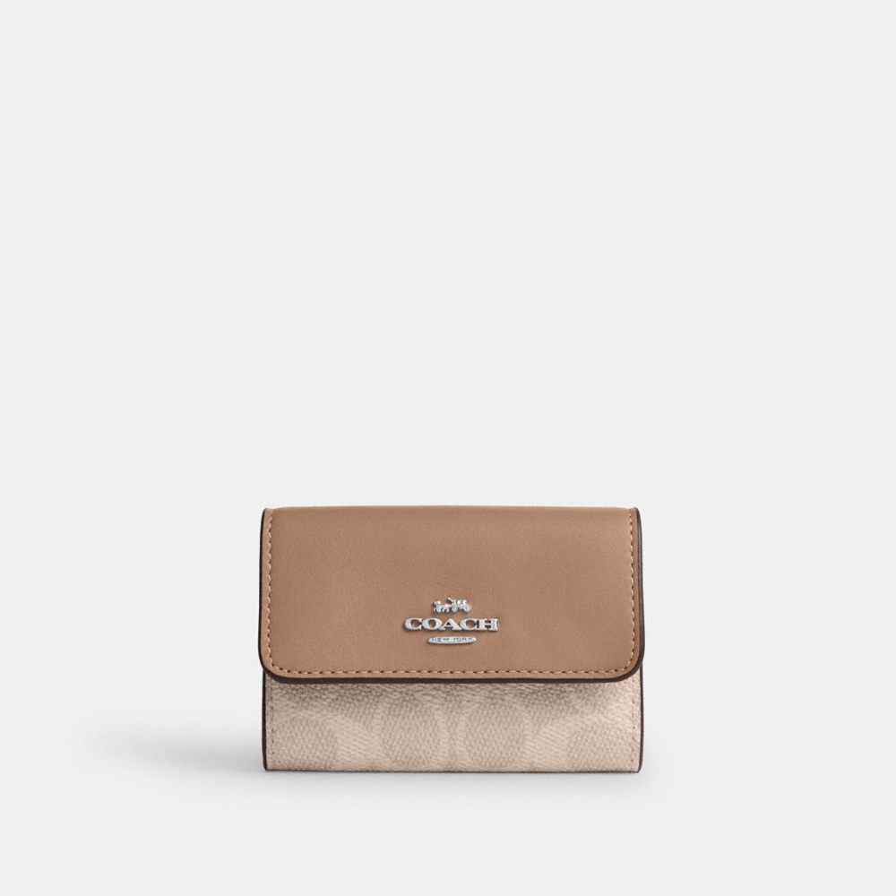 Coach Outlet Flap Card Case In Signature Canvas - Preorder