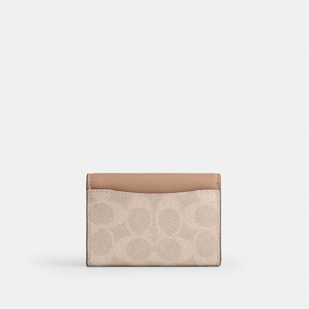 Coach Outlet Flap Card Case In Signature Canvas - Preorder