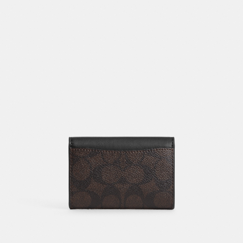 Coach Outlet Flap Card Case In Signature Canvas - Preorder