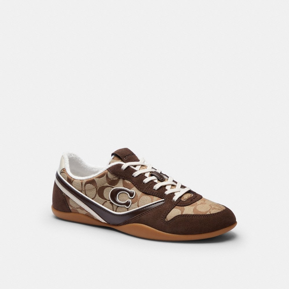 Coach Outlet Track Sneaker In Signature Jacquard - Preorder