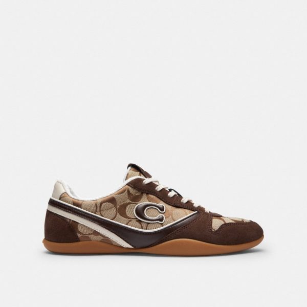 Coach Outlet Track Sneaker In Signature Jacquard - Preorder